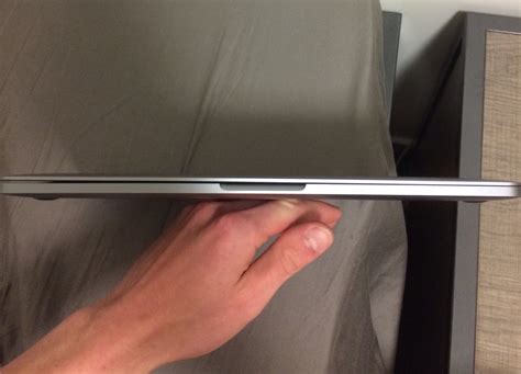 bent MacBook Pro base